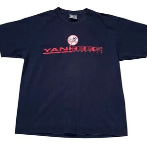Vintage Lee Sport New York Yankees 1996 Schedule T Shirt (Size XL)